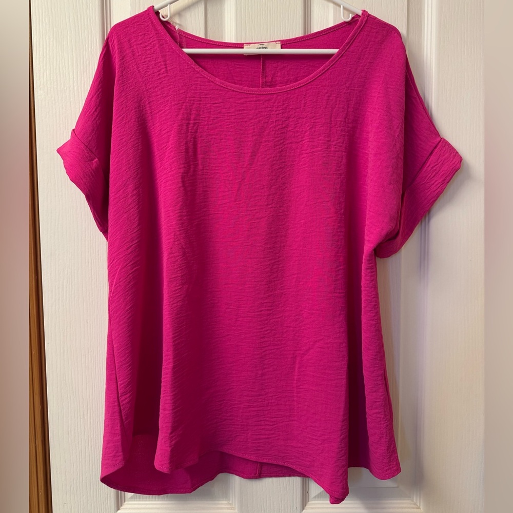 Entro Short Sleeve Blouse Size L